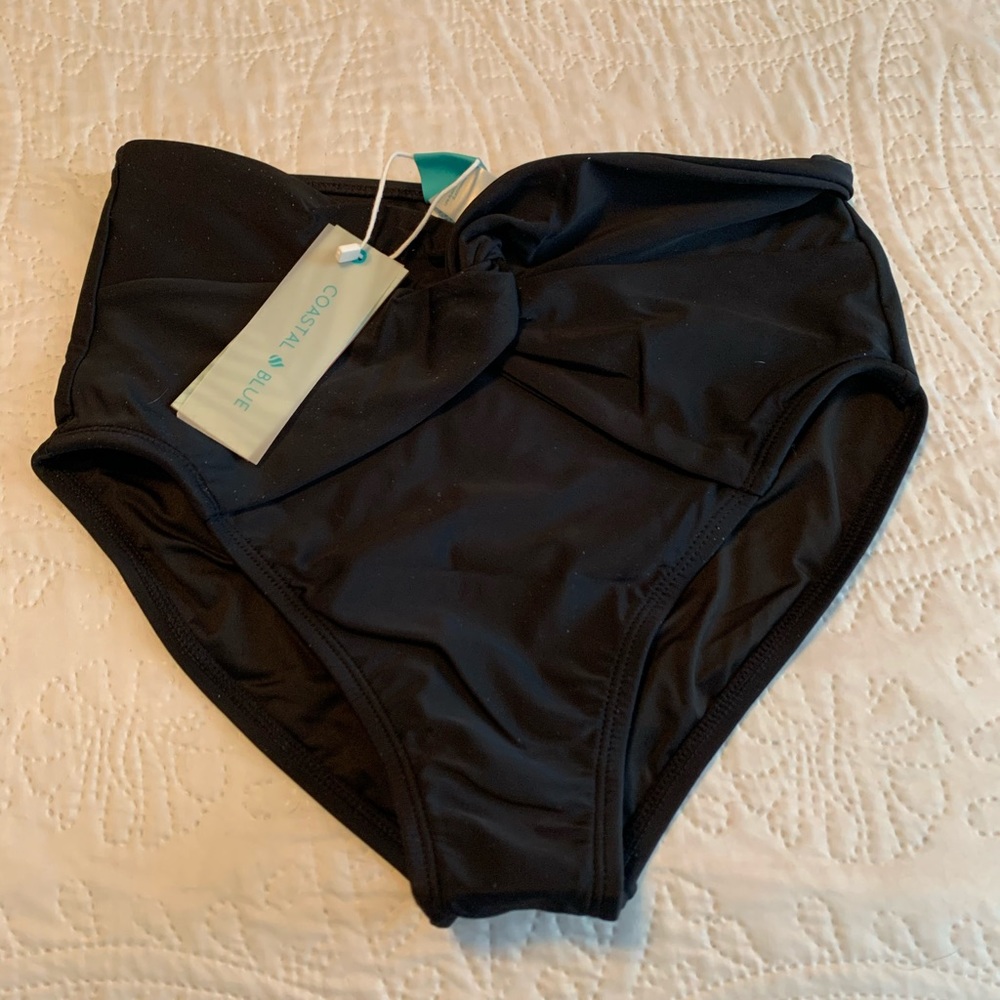 NWT black bikini bottoms.